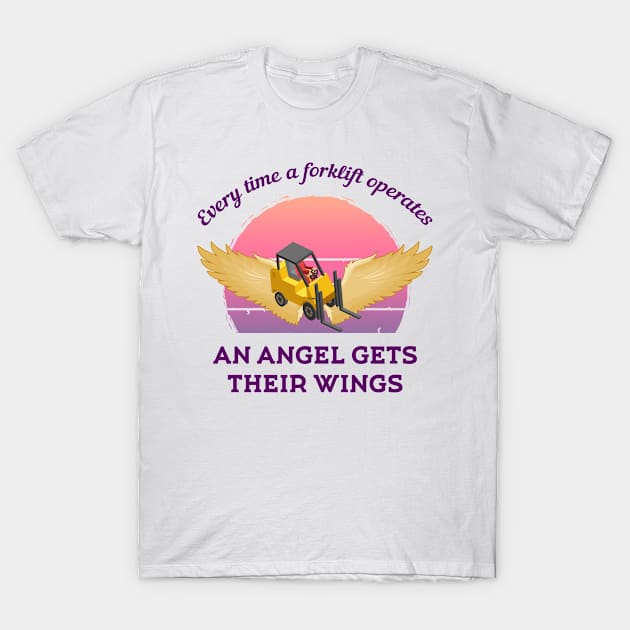 Forklift Angel T-Shirt by ExtraGoodSauce